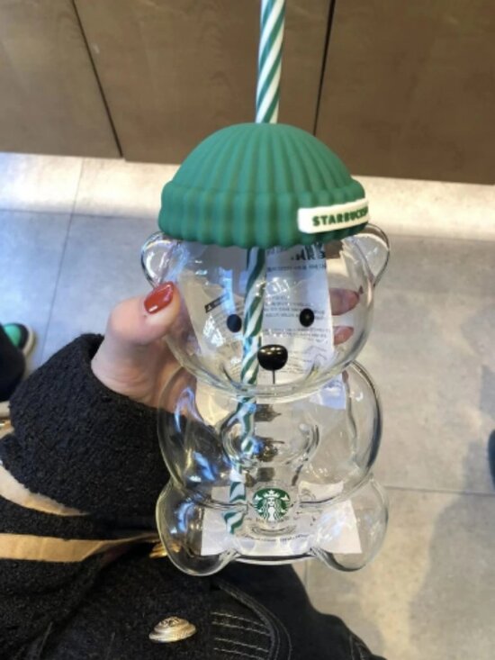 Other - BRAND NEW Starbucks Bearista Bear Glass Cold Cup